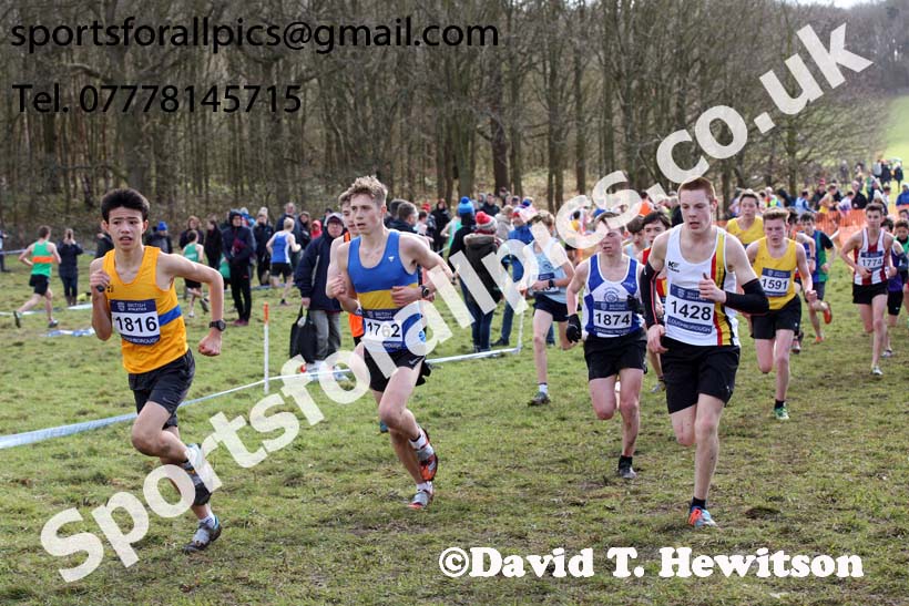 Boys under-15s 2019 British Athletics Inter Counties Cross Country, Prestwood Hall, Loughborough. Photo:  David T. Hewitson/Sports for All Pics